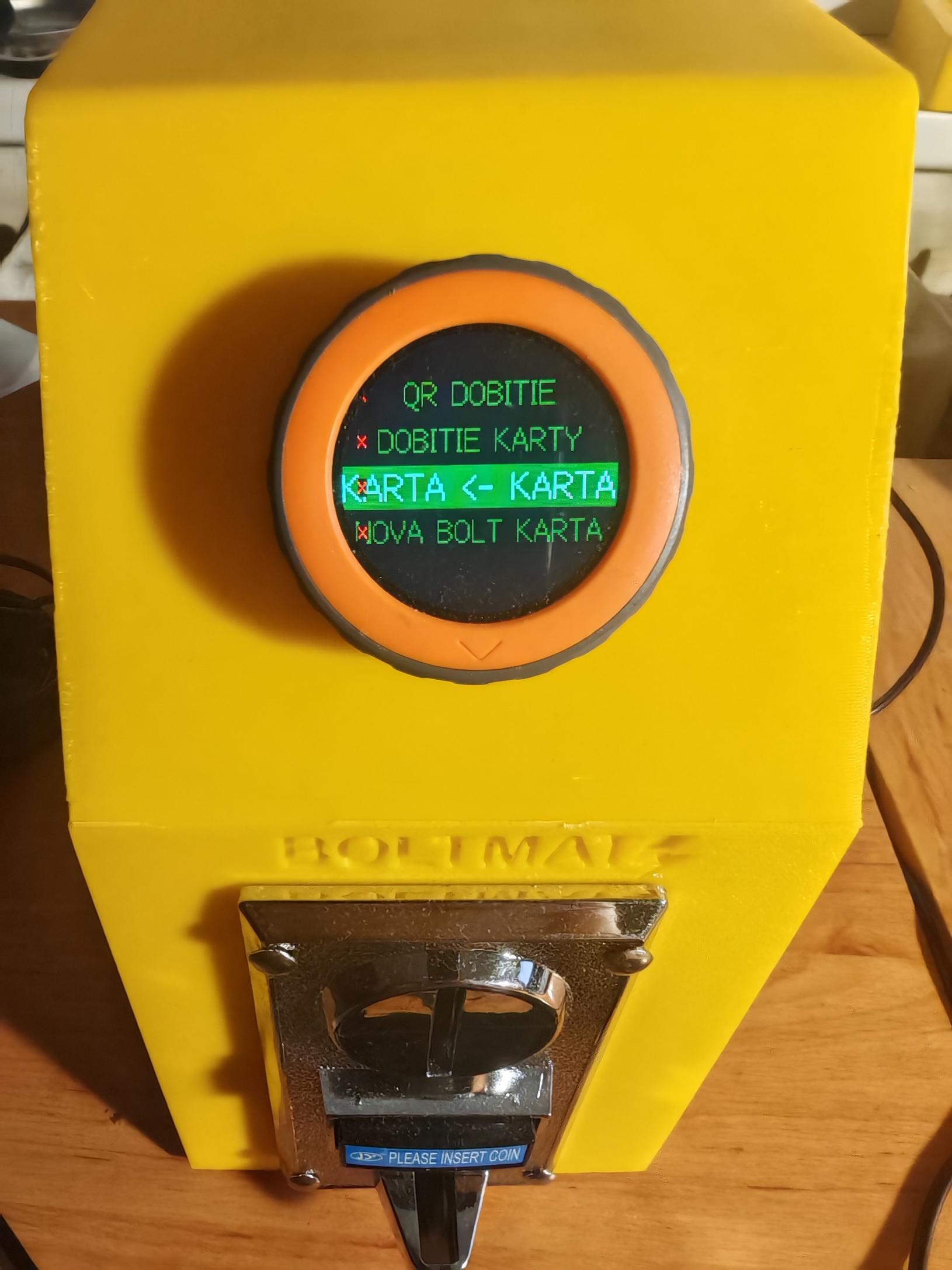 Boltmat menu with QR top-up, card-to-card transfer, and new Bolt Card options
